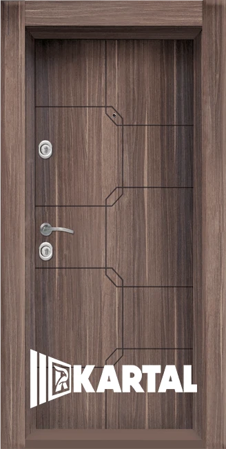 Блиндирана входна врата Картал, модел T- 910, облечена каса